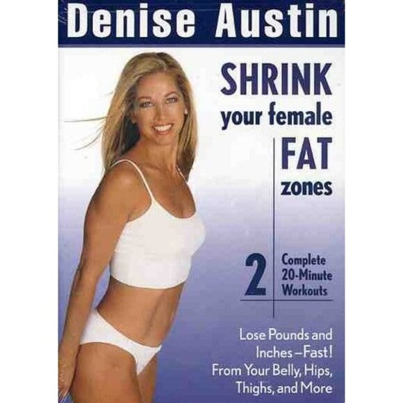 Denise Austin Shrink Your Female Fat Zones DVD Video Exercise Artisan 2003 - Picture 4 of 4